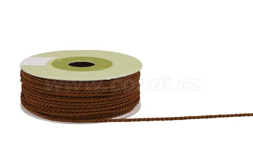 Provázek polyesterový 2mm x 9,1m vzor 2040 430-HNĚDÁ