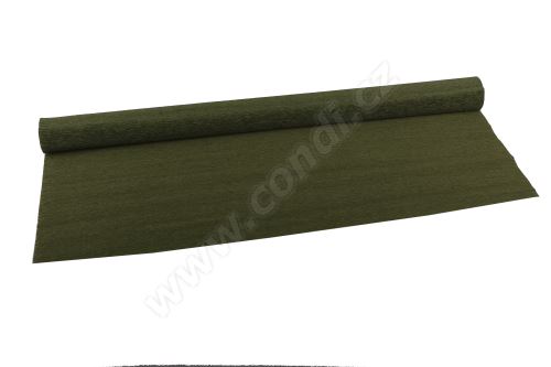 Krepový papier 90g role 50cm x 1,5m - 368 olive green