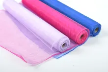 Organza uni 48,5 cm x 10m červenooranžová (1)