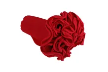 Kornet z krepy 25cm x 2,5m 589-CZERWONY