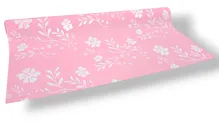 Floristická fólie 50cm x 9m design květu 42 světle růžová Floristická fólie 50cm x 9m design květu 42 světle růžová