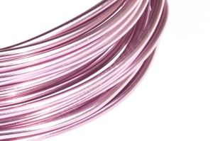 Dekoračné drôt hliníkový - ružový