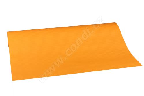 Vlnitý aranžovací papier 50cm x 10m 24 oranžová