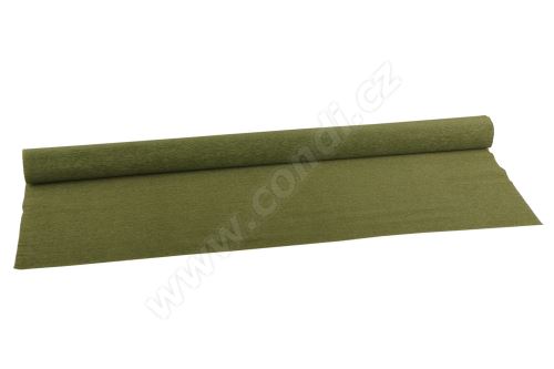 Krepový papier 90g role 50cm x 1,5m - 366 light olive green