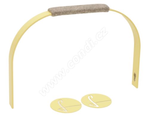 Výměnný set šedý s pastelově žlutou - LIEBLINGSKORB handle set grey pastellgelb