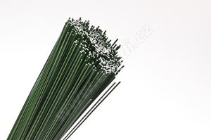 Floristický vázací drát na gerbery zelený -  O 0,6 mm