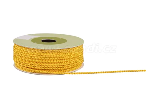 Povrázok polyesterový 2mm x 9,1m vzor 2040 215-ŽLTÁ