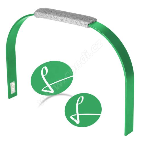 Výměnný set šedý se zelenou - LIEBLINGSKORB handle set grey grün