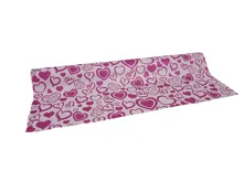 Floristická fólie 50cm x 9,1m - serc-duo 36\33-RŮŽOVÁ Floristická fólie 50cm x 9,1m - serc-duo 36\33-RŮŽOVÁ