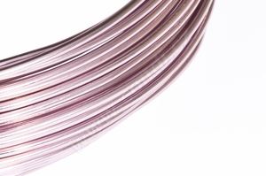 Dekoračné drôt hliníkový - pastelovo ružový