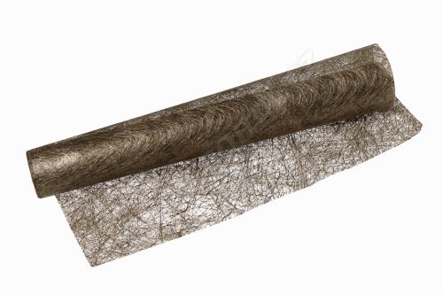Vianočný metalická tkanina long fiber - metal 30cm x 4,6m bronzová