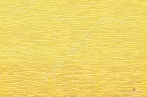 Krepový papír 180g role 50cm x 2,5m - žlutý 578