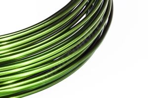 Dekoračné drôt hliníkový - olivovo zelený